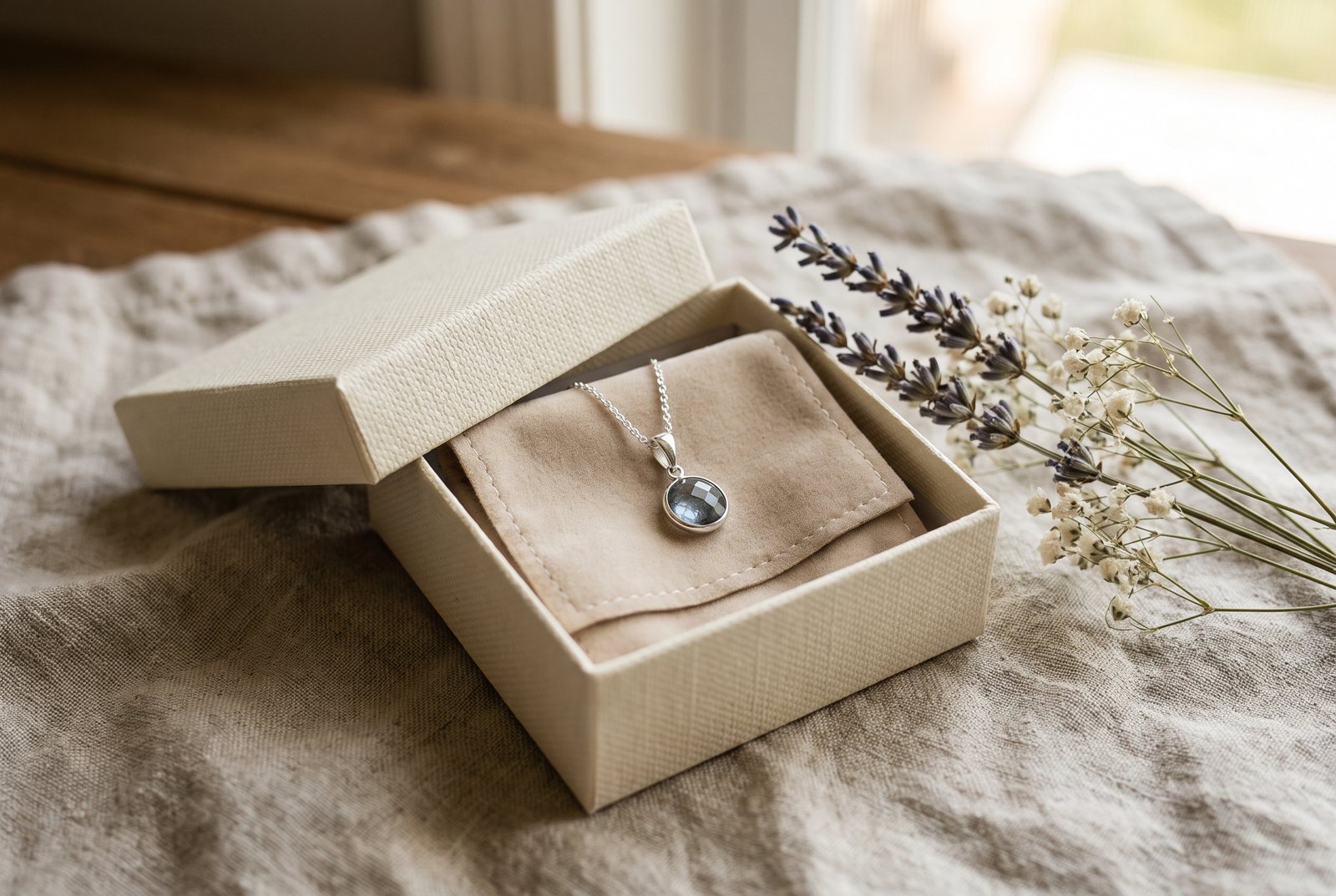 Sieraad in geschenkverpakking