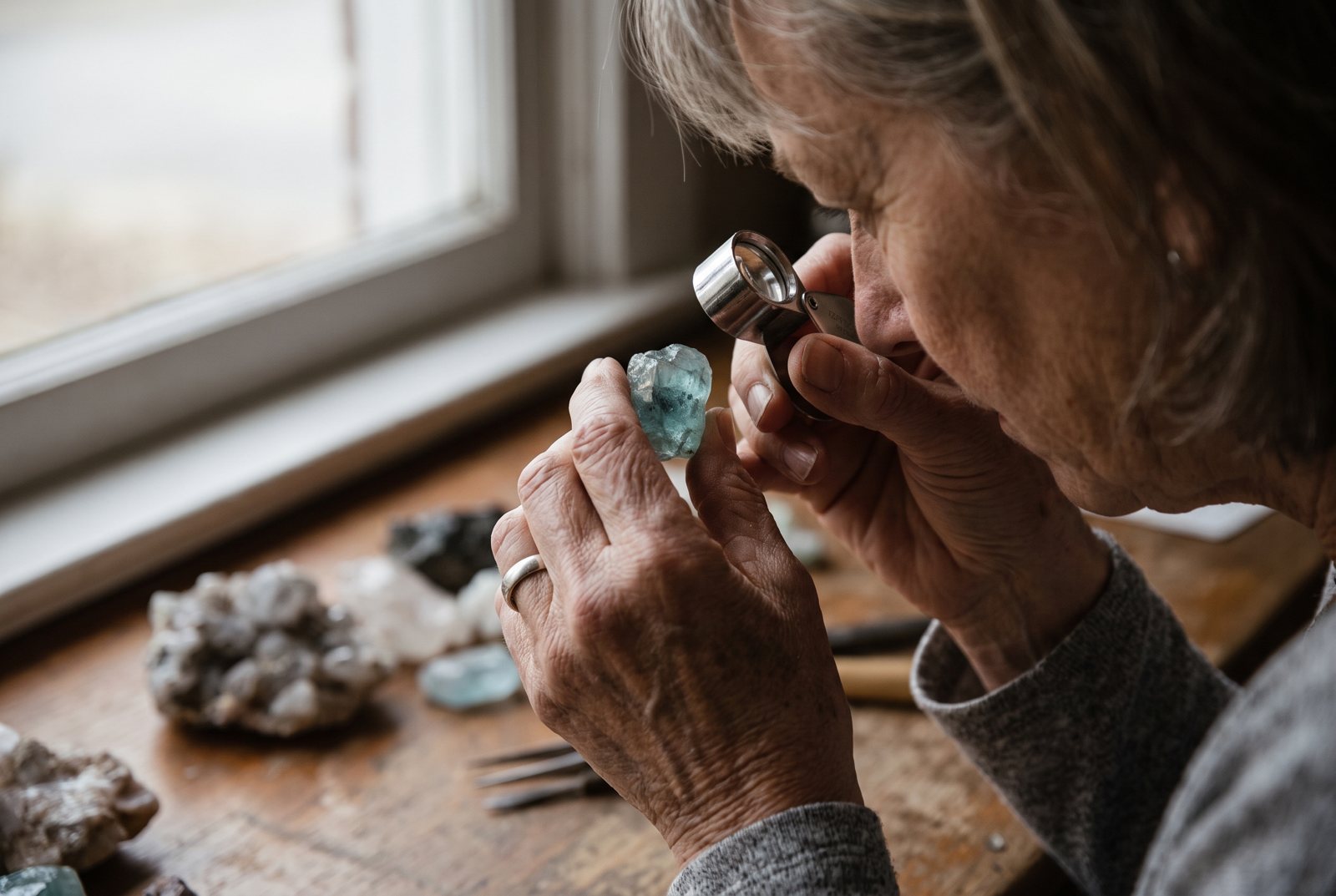 Edelstenen sieraden in detail