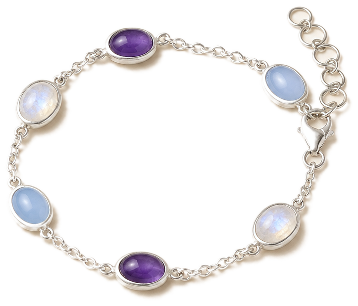 Zilveren armbanden met edelstenen